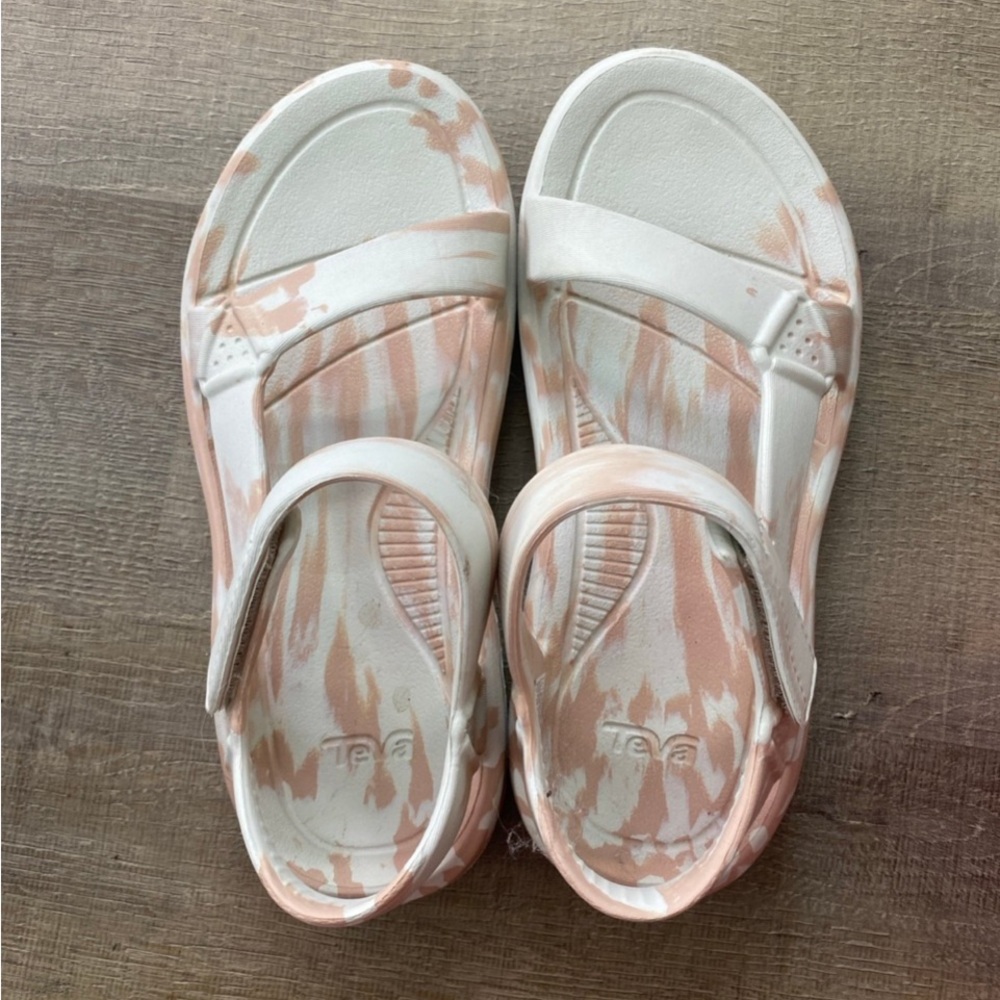 Teva Pink and White Sporty Sandals